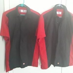 Red Kap Work/Uniform/Bowling 2 Shirt Lot SS